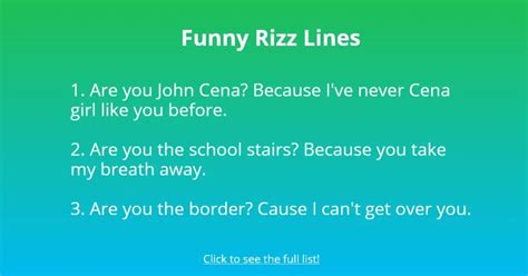 rizz lines to say